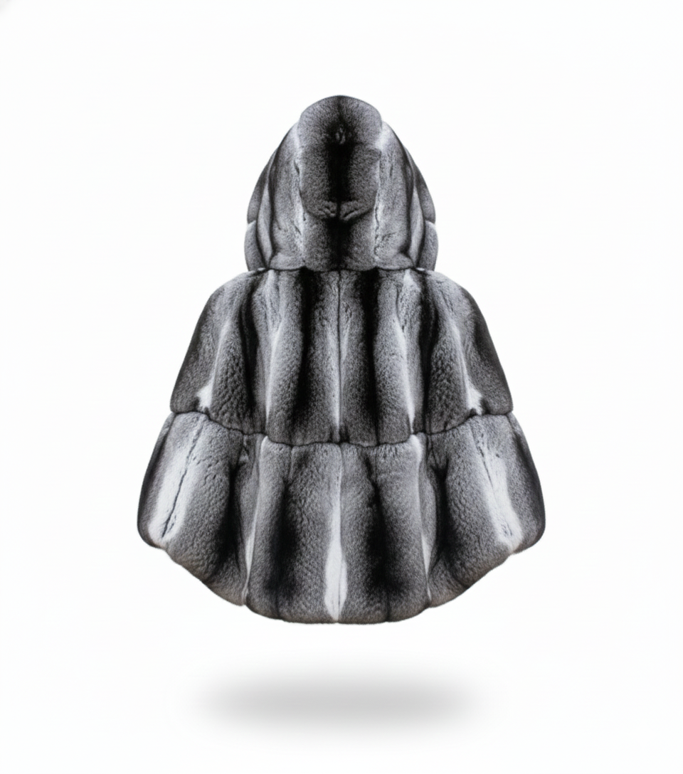 Women's Chinchilla Poncho Jacket