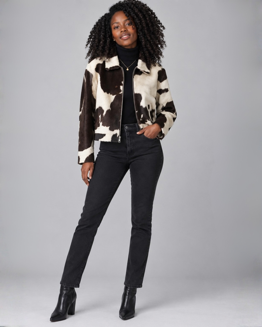 Women's Cropped Pony Jacket