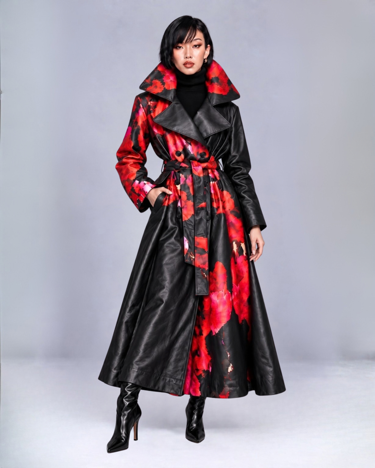 Women's Full-length Trench Dress