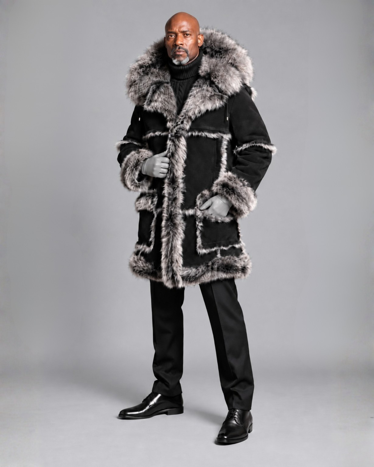Men's Sheepskin Car Coat
