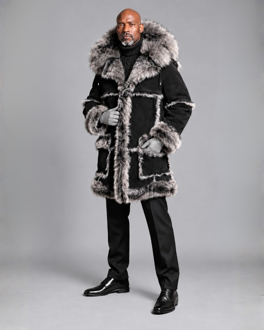Men's Sheepskin Car Coat