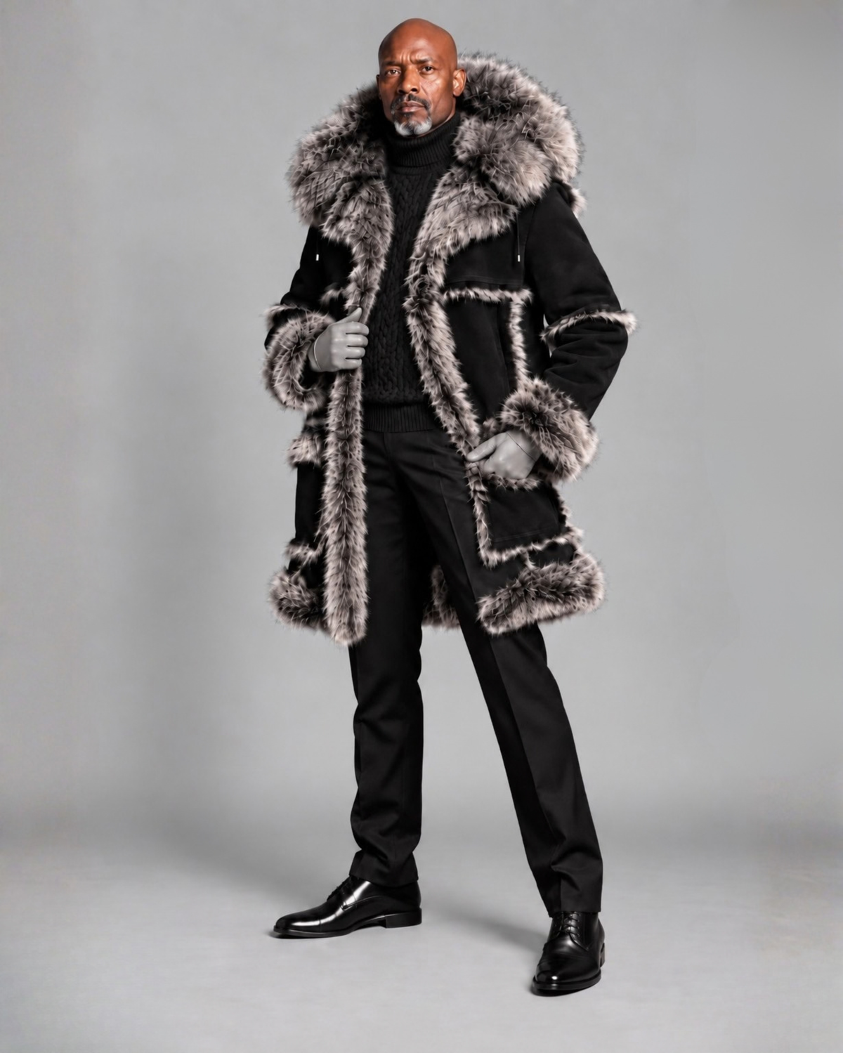 Men's Sheepskin Car Coat