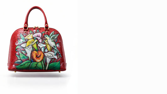 Artist Hand Painted Luxury Leather Handbag
