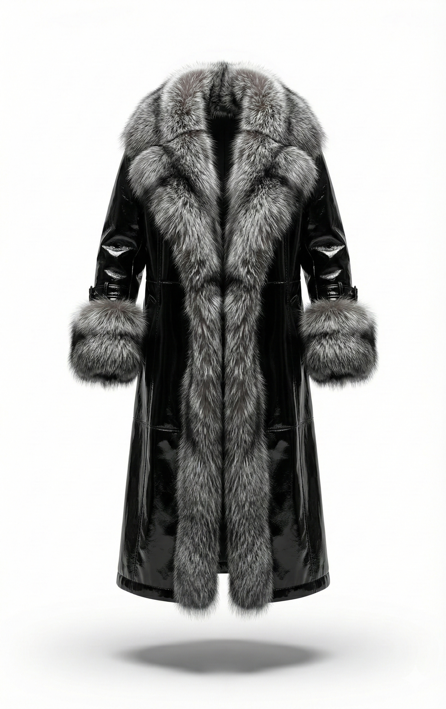 Men's Leather and Fur Coat