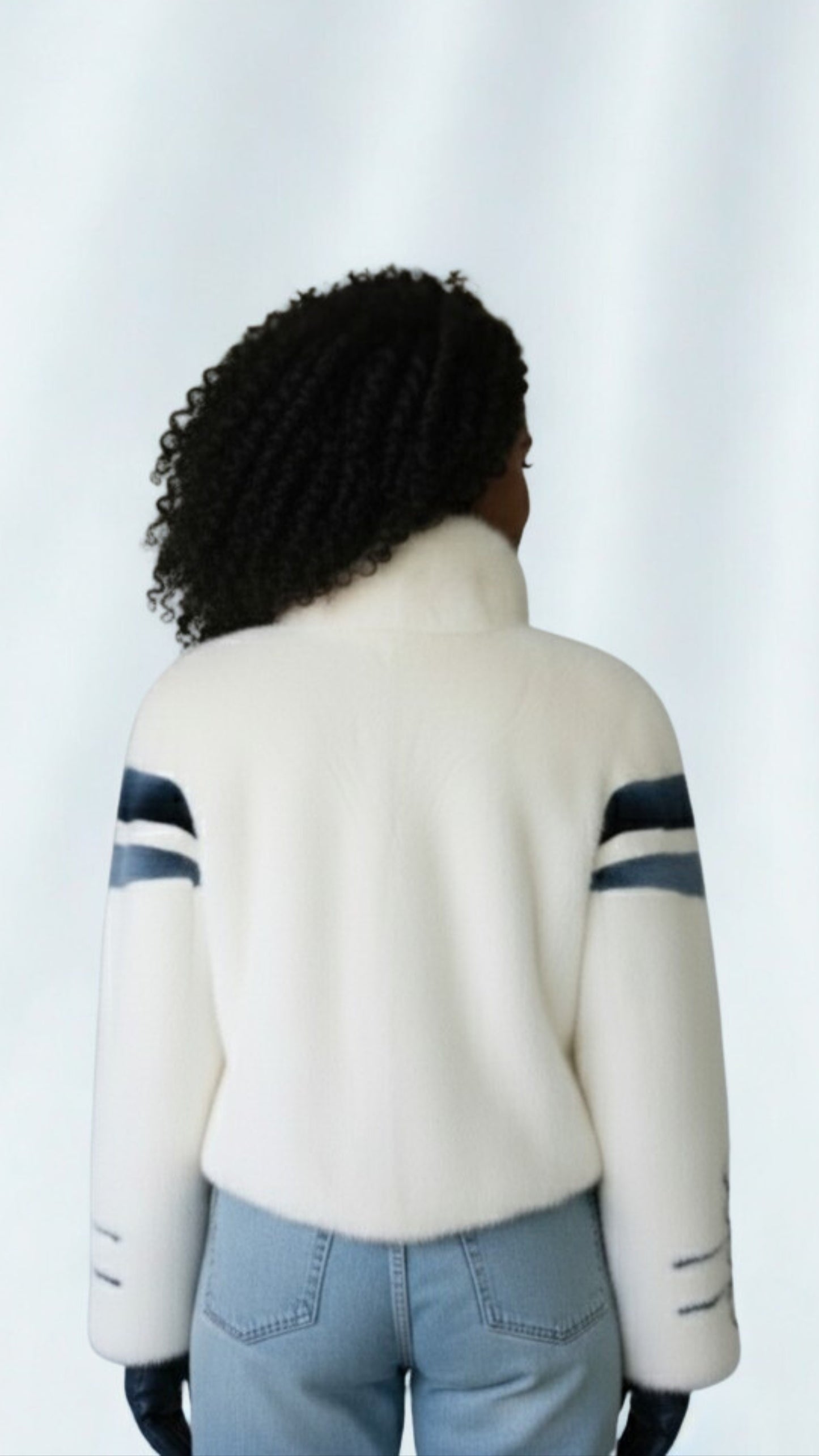 Women's White Mink Jacket