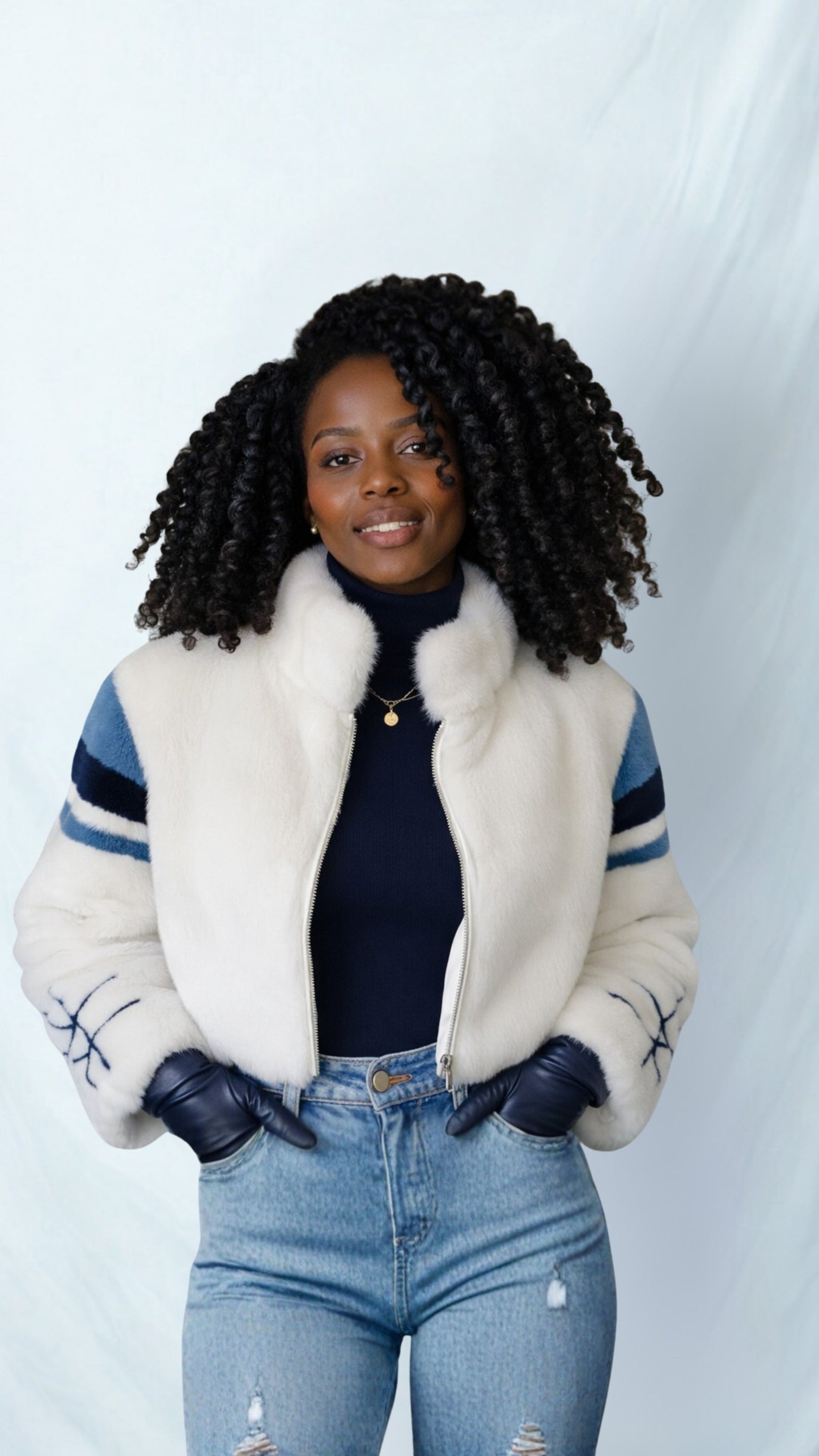 Women's White Mink Jacket