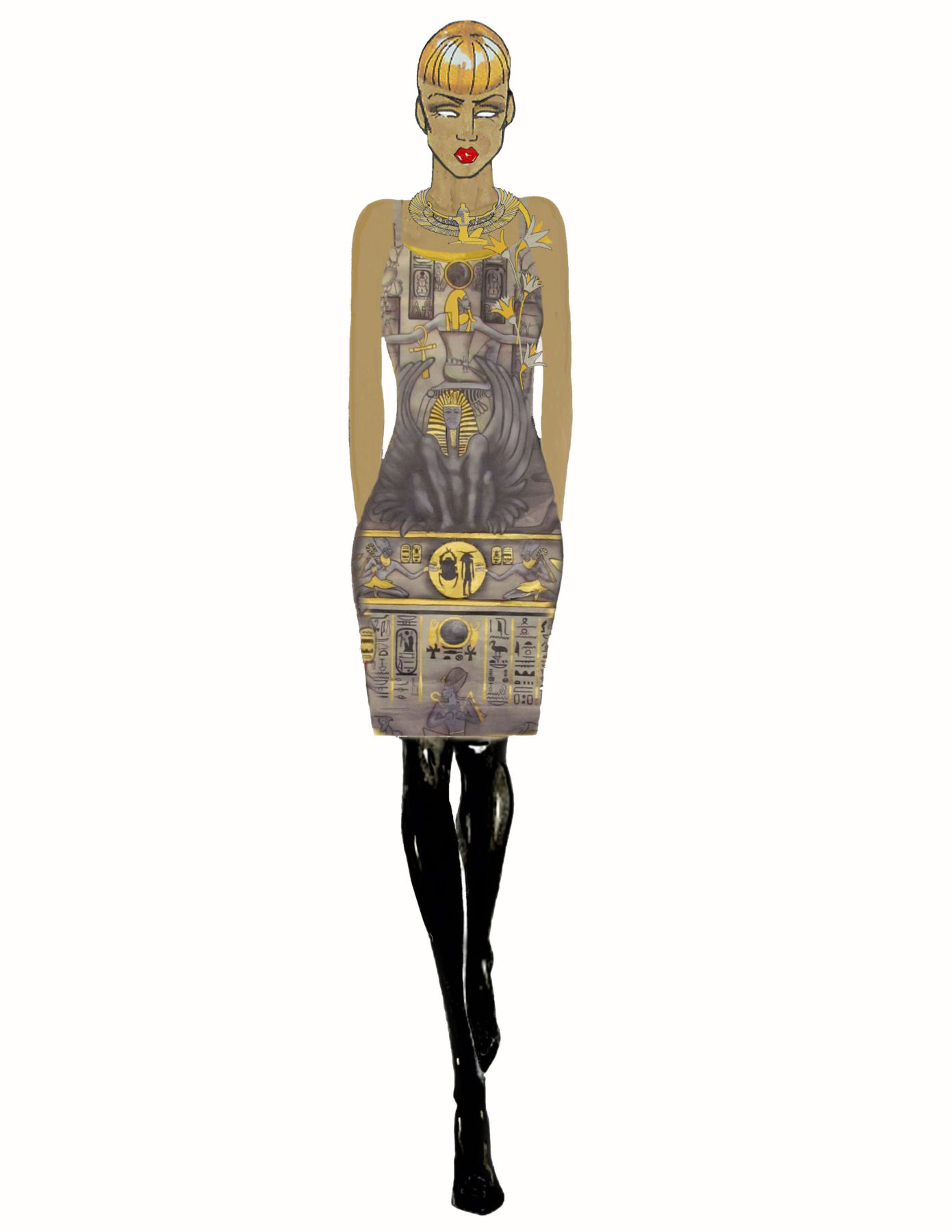 Egyptian Dress CGB Illustration